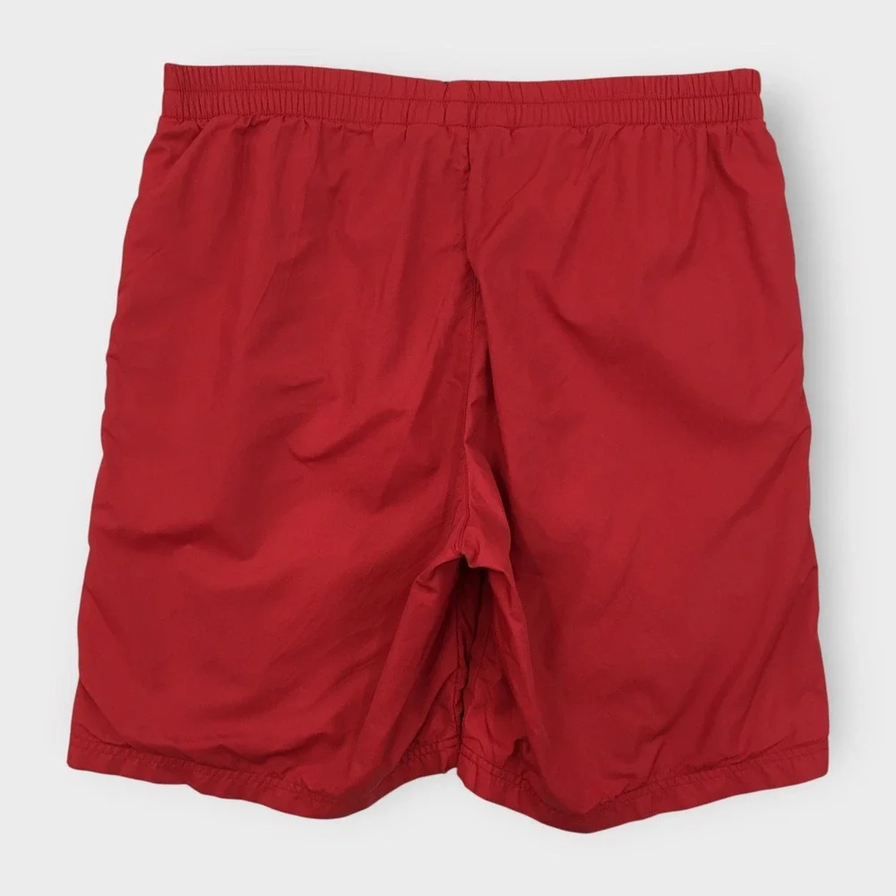 Vintage Polo Sport Ralph Lauren Swim Trunks Red Striped Lined Shorts‎ Size L